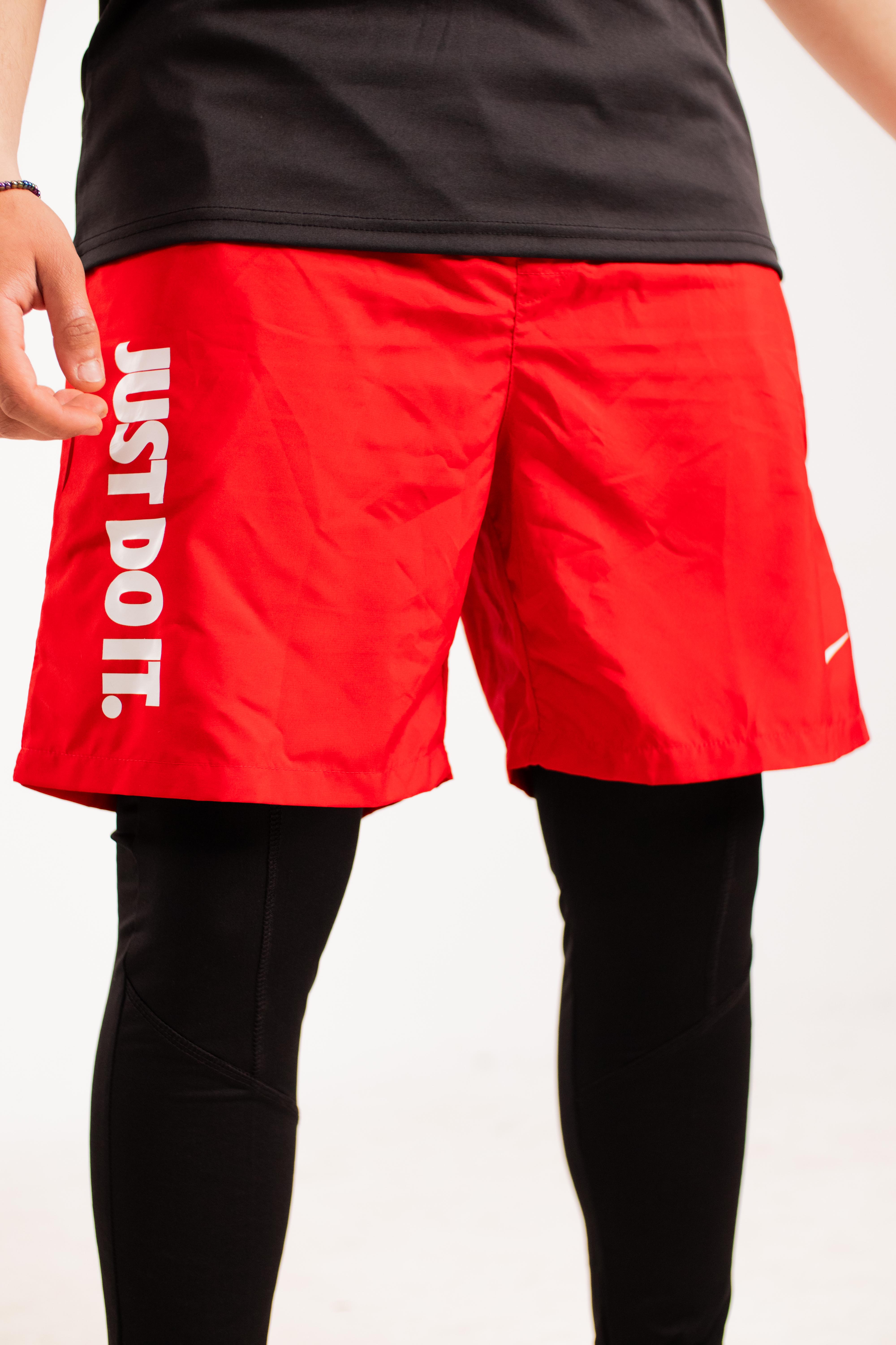 Just Do It Nike Red Shorts