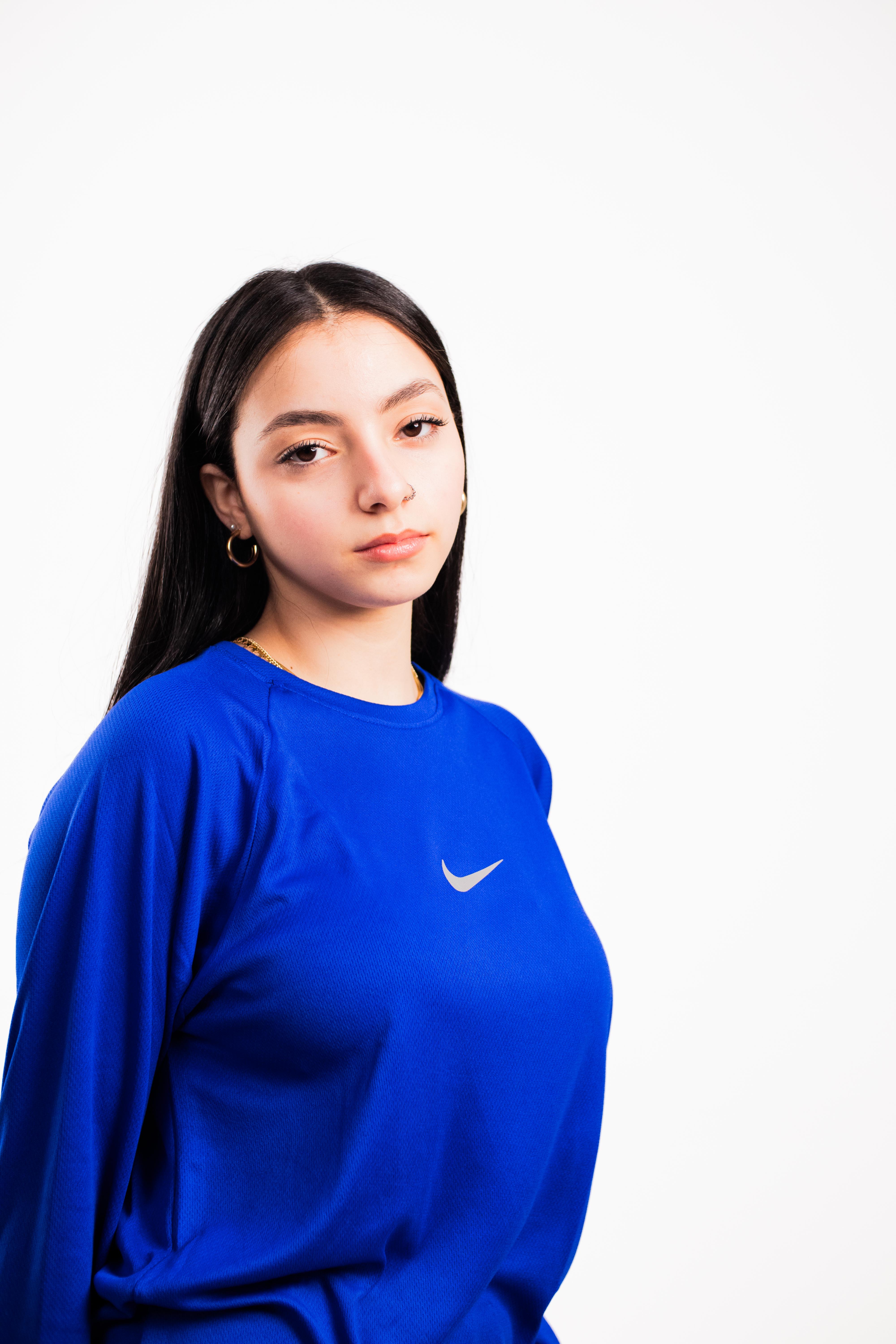 Nike Blue Basic Long-Sleeve T-Shirt