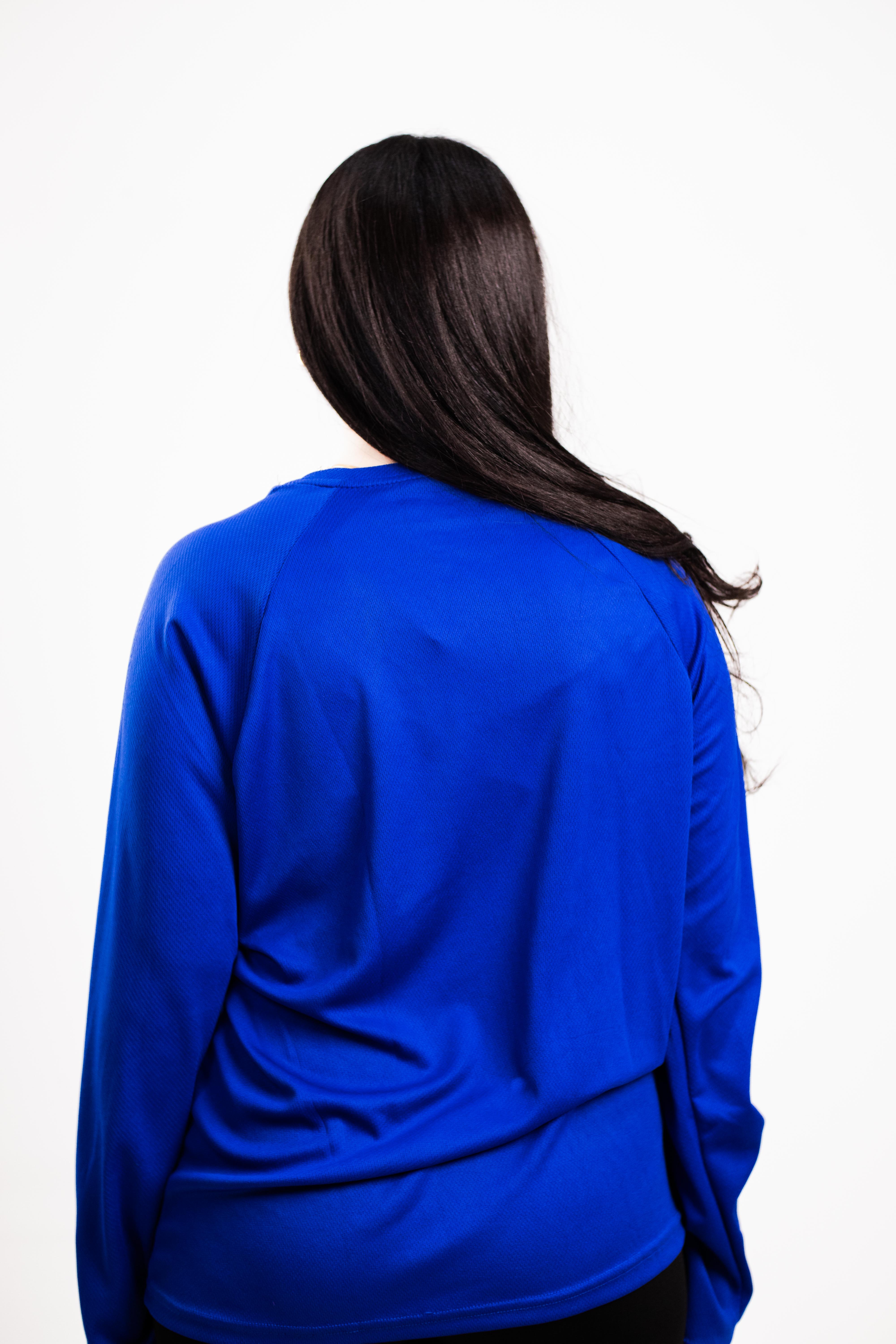 Nike Blue Basic Long-Sleeve T-Shirt