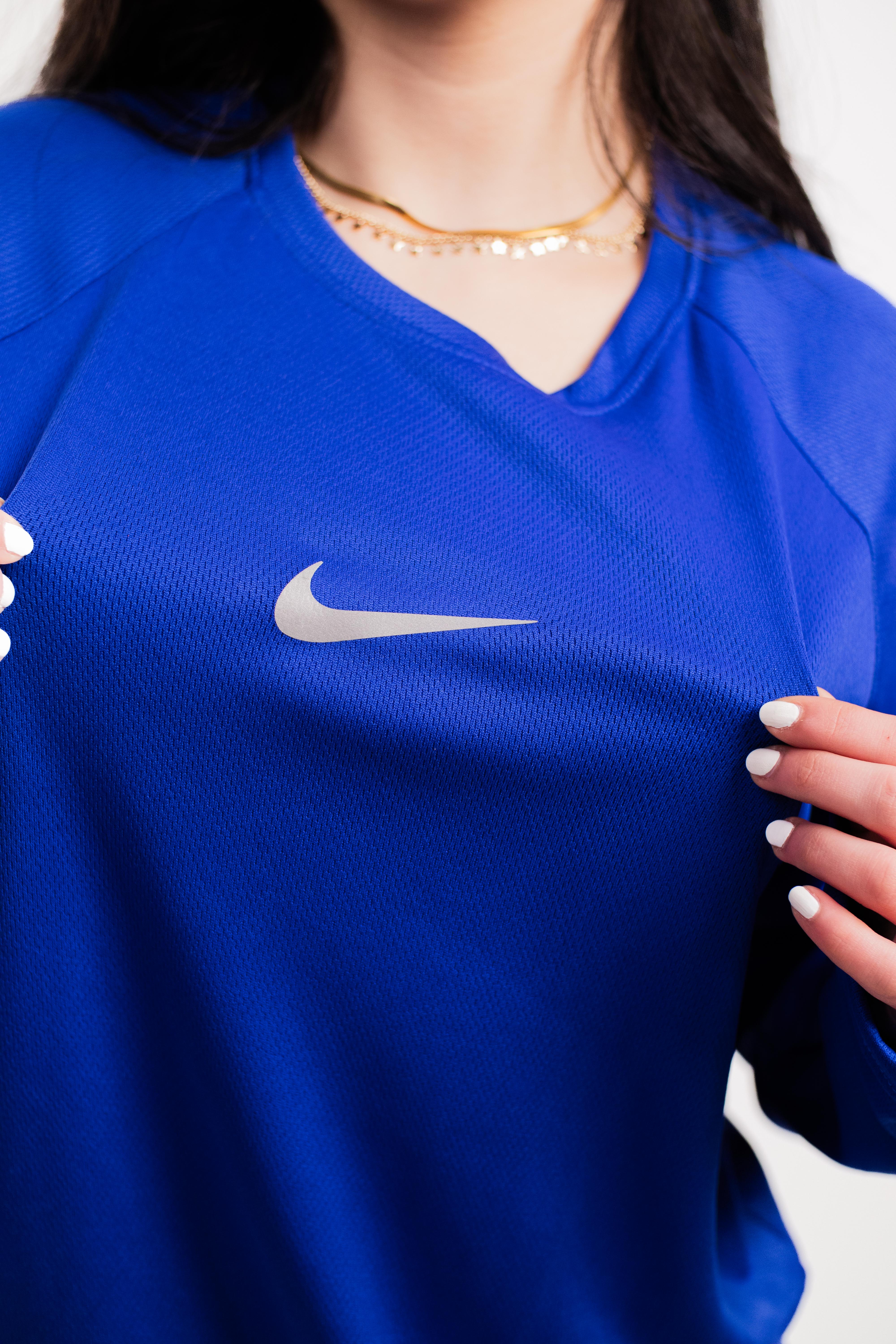 Nike Blue Basic Long-Sleeve T-Shirt