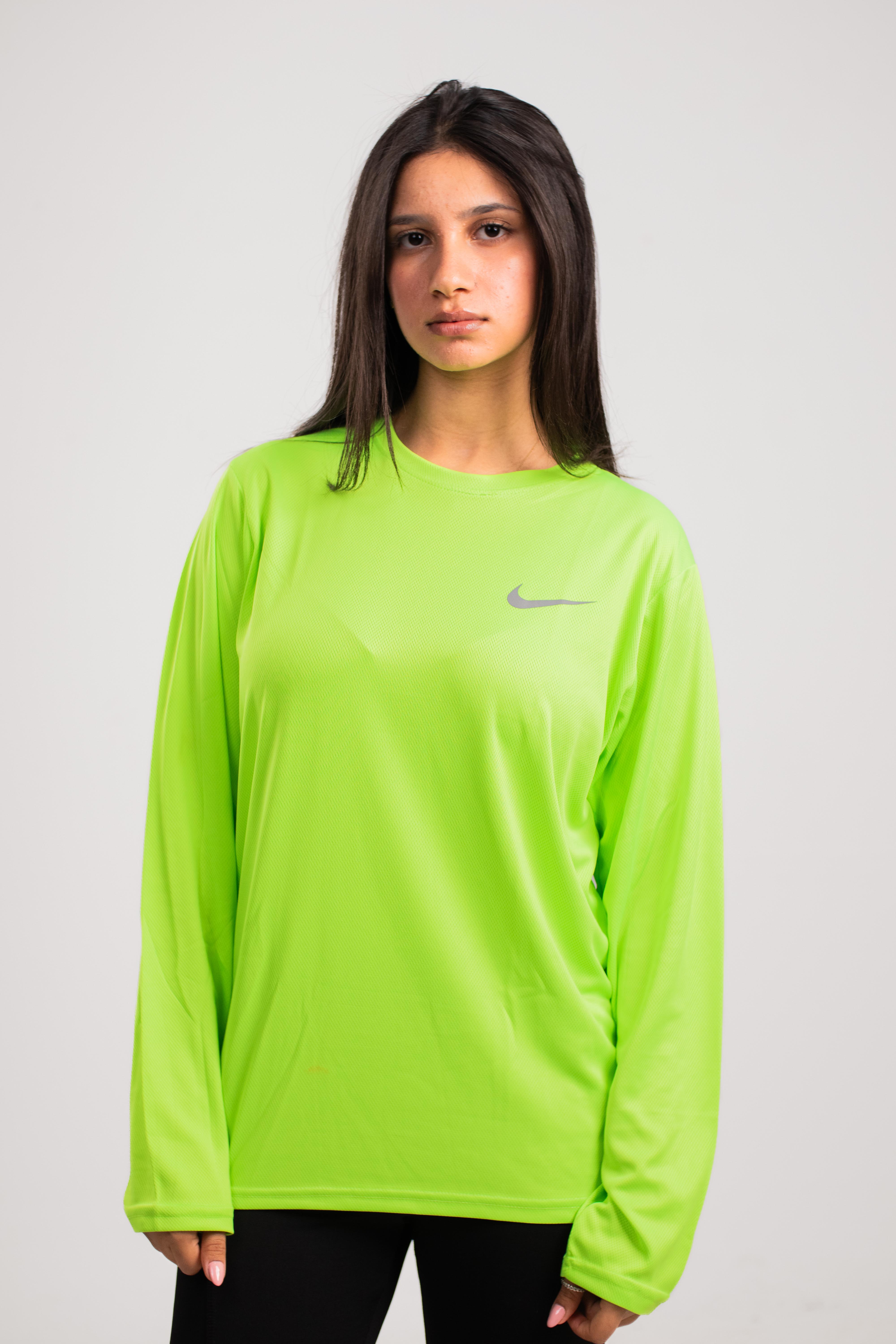 Nike Green Basic Long-Sleeve T-Shirt