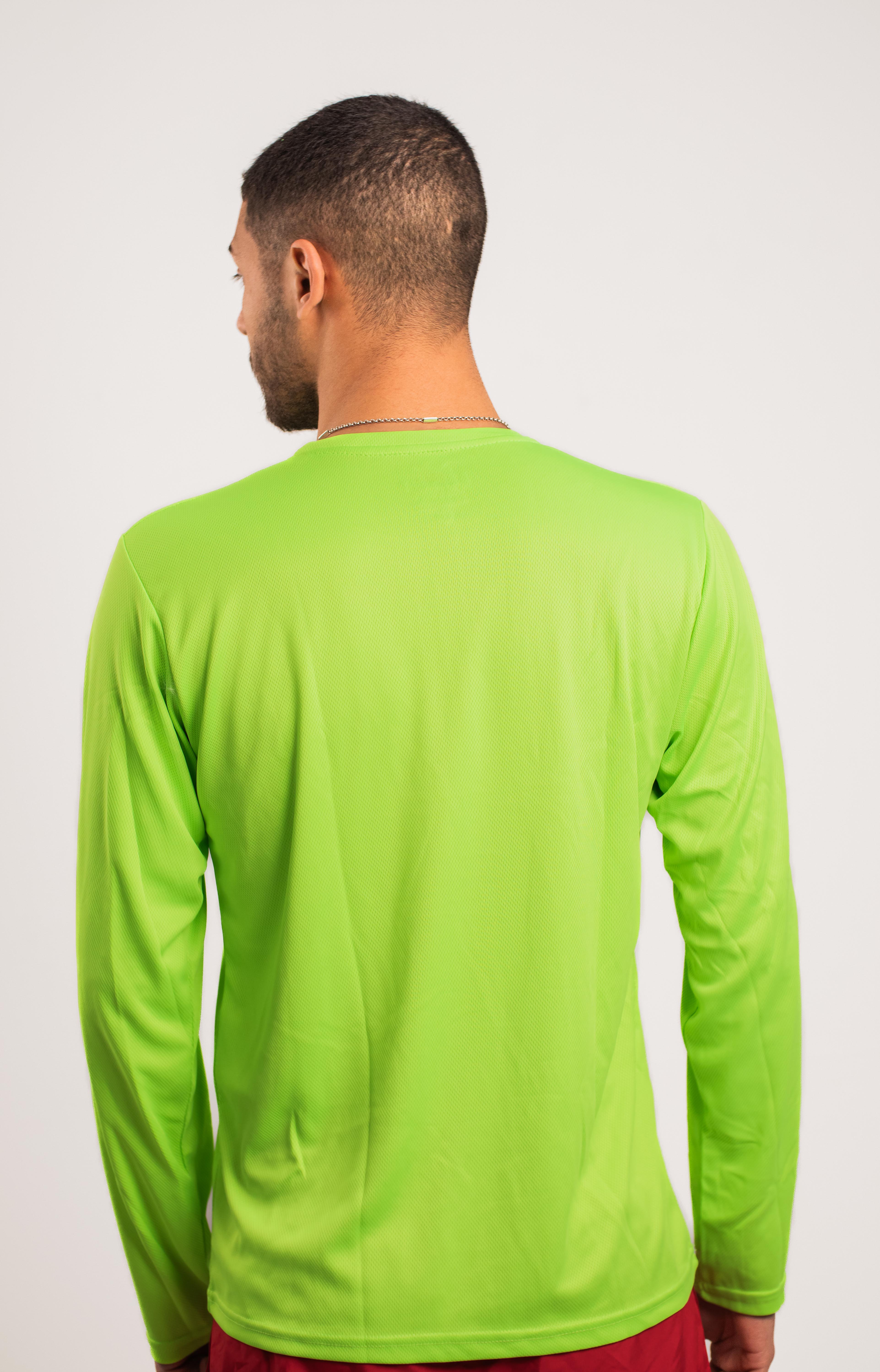 Nike Green Basic Long-Sleeve T-Shirt