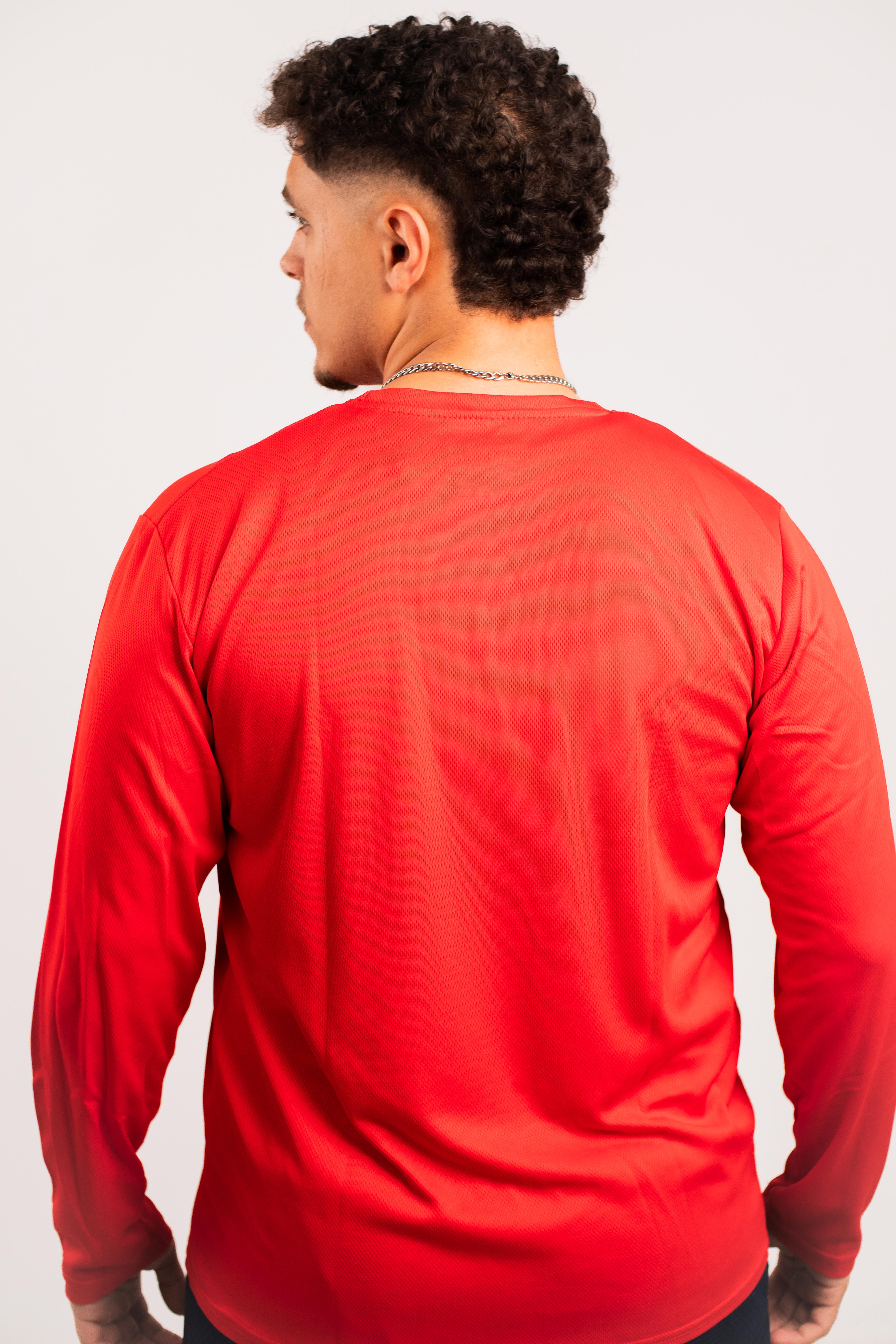 Nike Red Basic Long-Sleeve T-Shirt