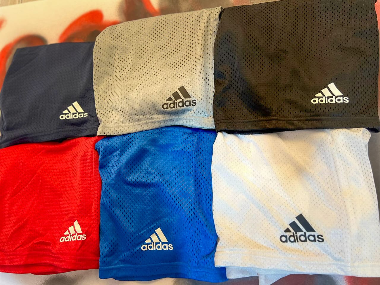 Navy Net Adidas shorts